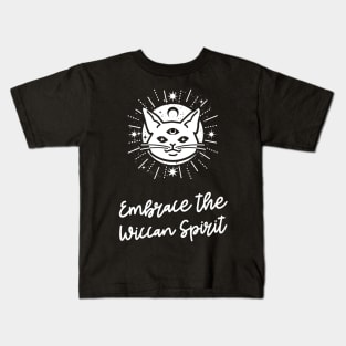 embrace the wiccan spirit Kids T-Shirt